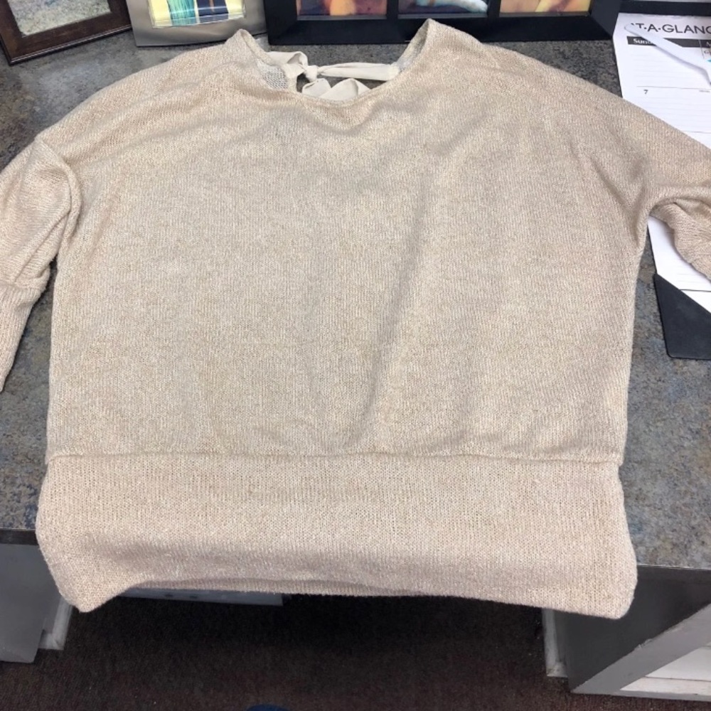 Gold shimmery sweater